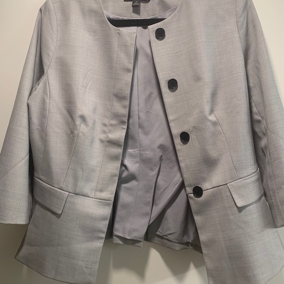 Peplum, Cropped Sleeve Suit Jacket - Picture 1 of 3